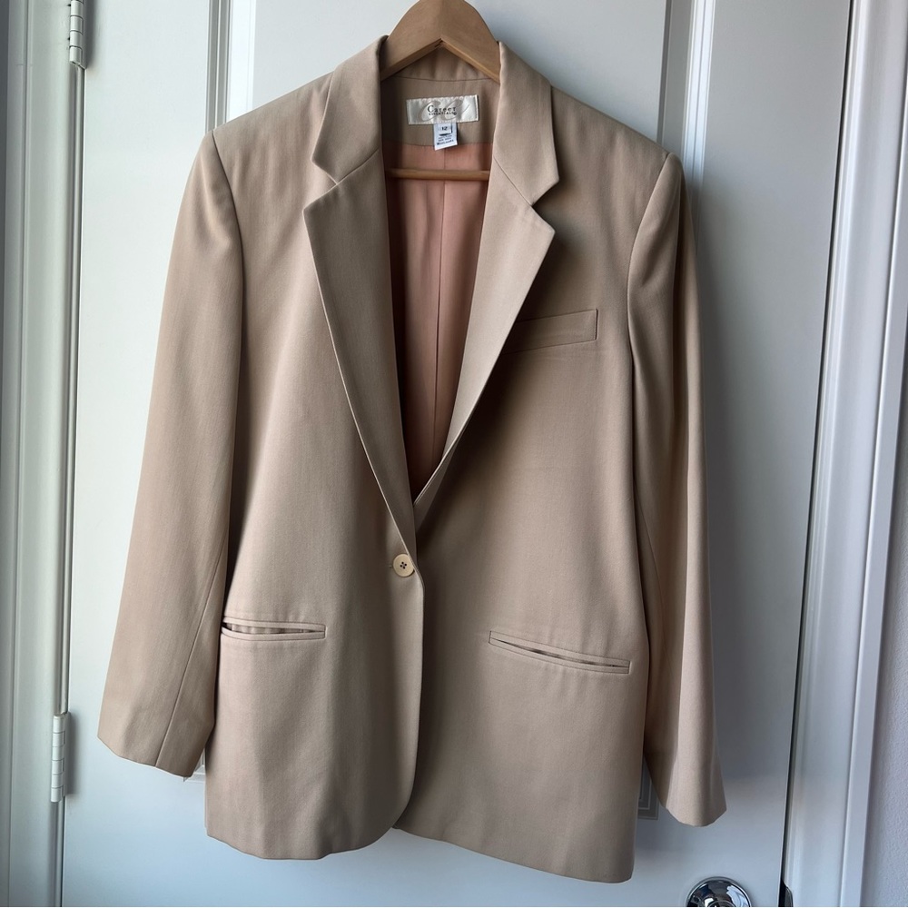 Career essentials beige blazer
